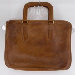 Coach Tan Brown Vintage Made in NY USA Bonnie Cashin Satchel Mini Briefcase Bag